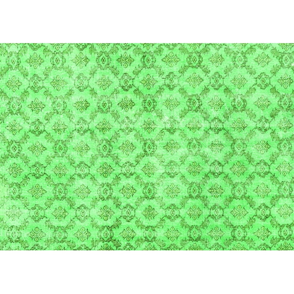Ahgly Company Indoor Rectangle Persian Green Traditional Area Rugs, 3' x 5'