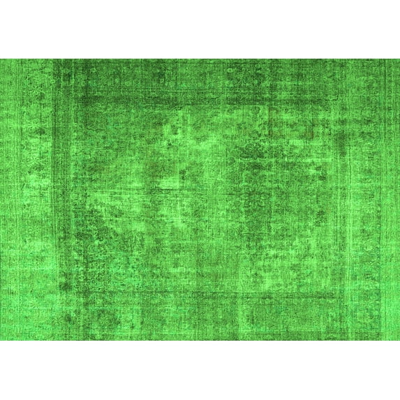 Ahgly Company Indoor Rectangle Persian Green Traditional Area Rugs, 7' x 10'