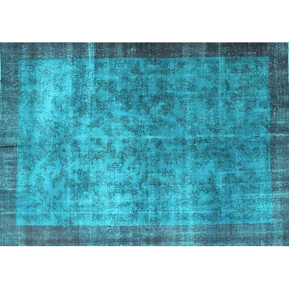 Ahgly Company Indoor Rectangle Persian Light Blue Bohemian Area Rugs, 7' x 9'