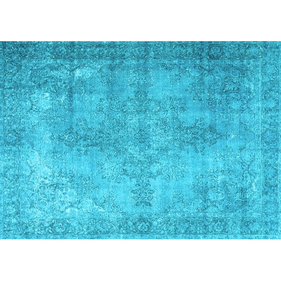 Ahgly Company Indoor Rectangle Persian Light Blue Traditional Area Rugs, 2' x 4'