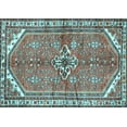 thumbnail image 1 of Ahgly Company Indoor Rectangle Persian Light Blue Traditional Area Rugs, 2' x 5', 1 of 4