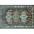 thumbnail image 1 of Ahgly Company Indoor Rectangle Persian Light Blue Traditional Area Rugs, 4' x 6', 1 of 4