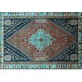 thumbnail image 1 of Ahgly Company Indoor Rectangle Persian Light Blue Traditional Area Rugs, 6' x 9', 1 of 4