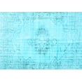 thumbnail image 1 of Ahgly Company Indoor Rectangle Persian Light Blue Traditional Area Rugs, 7' x 9', 1 of 4