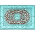thumbnail image 1 of Ahgly Company Indoor Rectangle Persian Light Blue Traditional Area Rugs, 8' x 10', 1 of 4