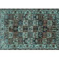 thumbnail image 1 of Ahgly Company Indoor Rectangle Persian Light Blue Traditional Area Rugs, 8' x 10', 1 of 4