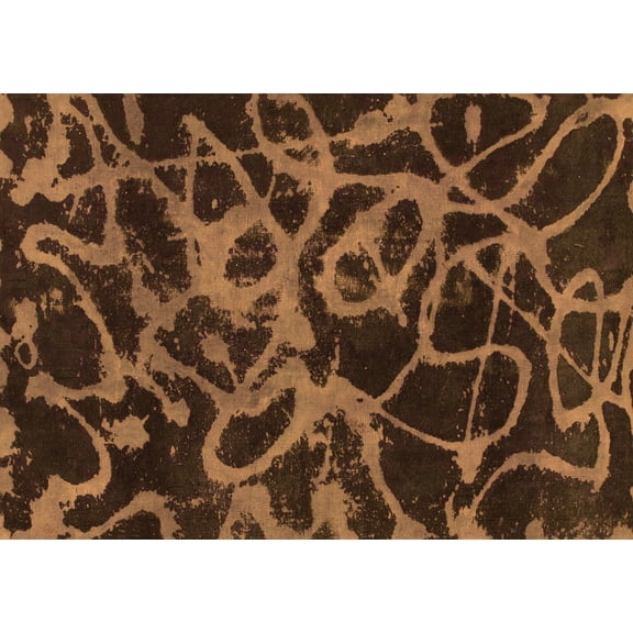 Ahgly Company Indoor Rectangle Persian Orange Bohemian Area Rugs, 5' x 7'