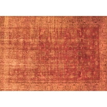 Ahgly Company Indoor Rectangle Persian Orange Bohemian Area Rugs, 5' x 7'