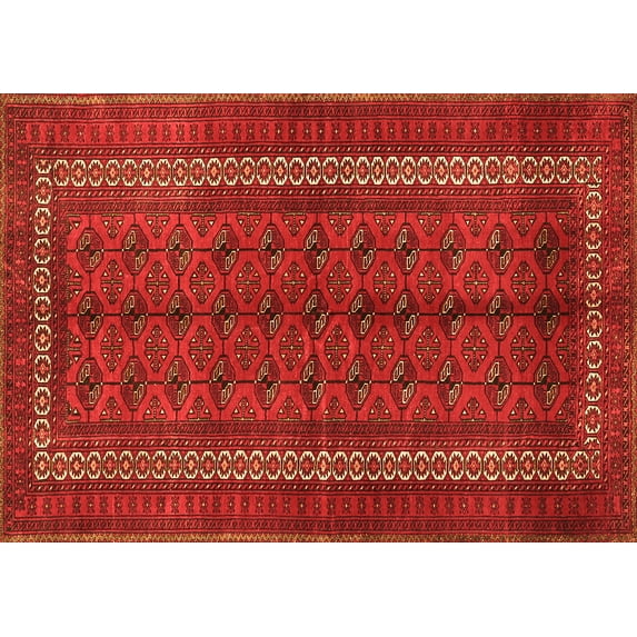 Ahgly Company Indoor Rectangle Persian Orange Traditional Area Rugs, 2' x 5'