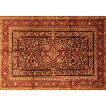 Ahgly Company Indoor Rectangle Persian Orange Traditional Area Rugs, 5' x 7'