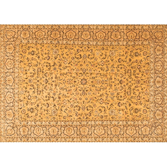 Ahgly Company Indoor Rectangle Persian Orange Traditional Area Rugs, 8' x 10'