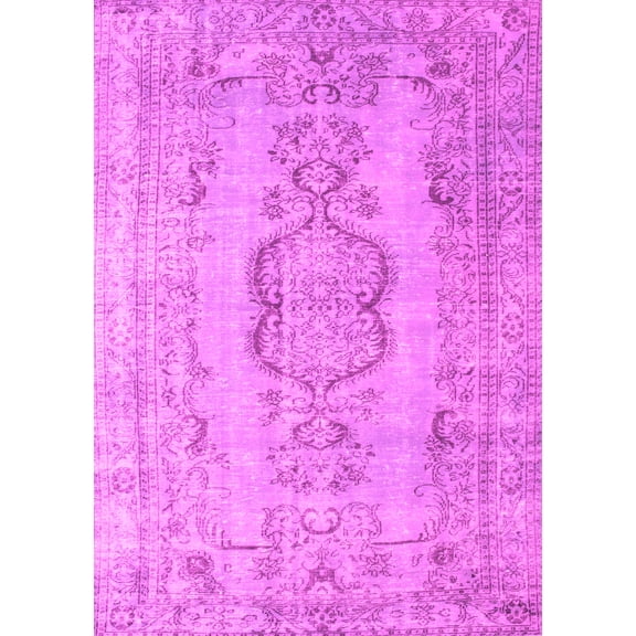 Ahgly Company Indoor Rectangle Persian Pink Bohemian Area Rugs, 8' x 10'