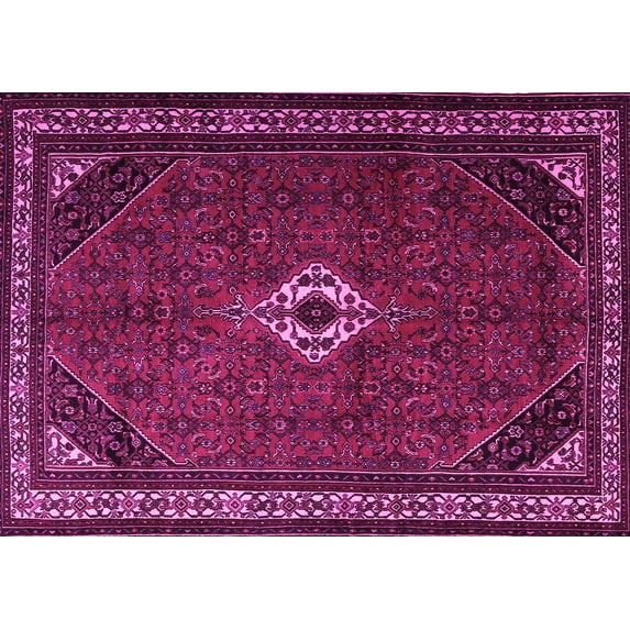 Ahgly Company Indoor Rectangle Persian Pink Traditional Area Rugs, 3' x 5'