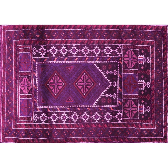 Ahgly Company Indoor Rectangle Persian Pink Traditional Area Rugs, 3' x 5'