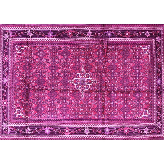 Ahgly Company Indoor Rectangle Persian Pink Traditional Area Rugs, 4' x 6'