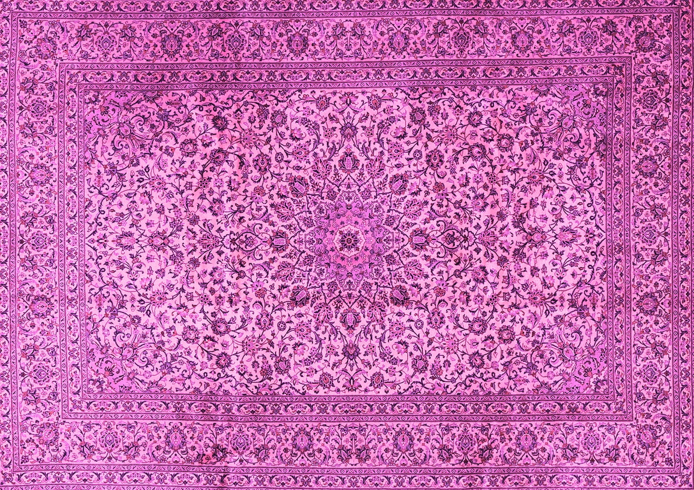 Ahgly Company Indoor Rectangle Persian Pink Traditional Area Rugs, 4' x 6'