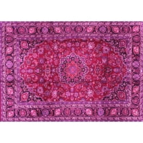 Ahgly Company Indoor Rectangle Persian Pink Traditional Area Rugs, 5' x 7'