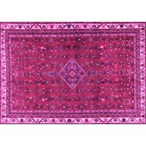 Ahgly Company Indoor Rectangle Persian Pink Traditional Area Rugs, 5' x 7'