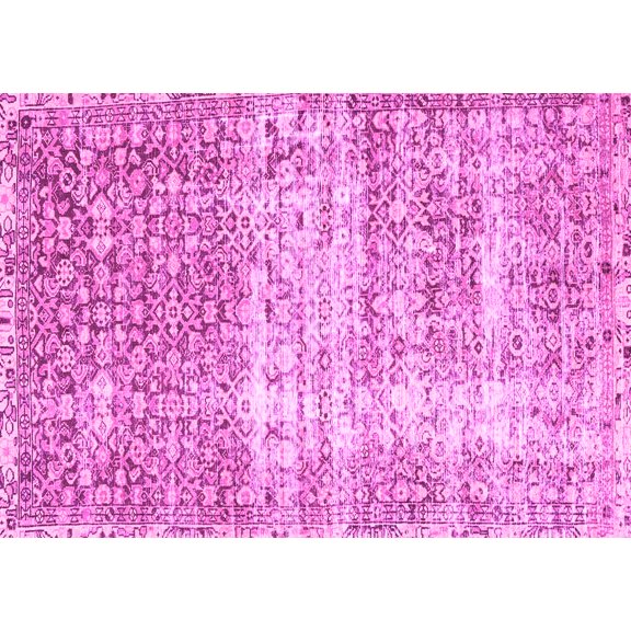 Ahgly Company Indoor Rectangle Persian Pink Traditional Area Rugs, 5' x 7'
