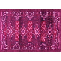 Ahgly Company Indoor Rectangle Persian Pink Traditional Area Rugs, 5' x 7'