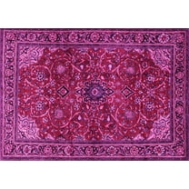 Ahgly Company Indoor Rectangle Persian Pink Traditional Area Rugs, 5' x 7'