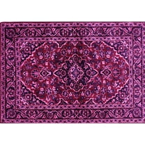 Ahgly Company Indoor Rectangle Persian Pink Traditional Area Rugs, 5' x 7'