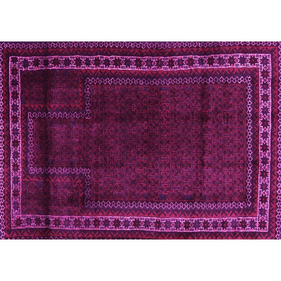 Ahgly Company Indoor Rectangle Persian Pink Traditional Area Rugs, 5' x 7'