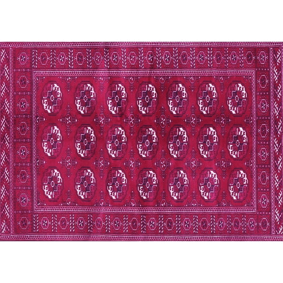 Ahgly Company Indoor Rectangle Persian Pink Traditional Area Rugs, 5' x 7'