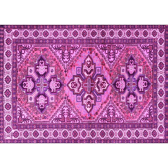 Ahgly Company Indoor Rectangle Persian Pink Traditional Area Rugs, 5' x 7'