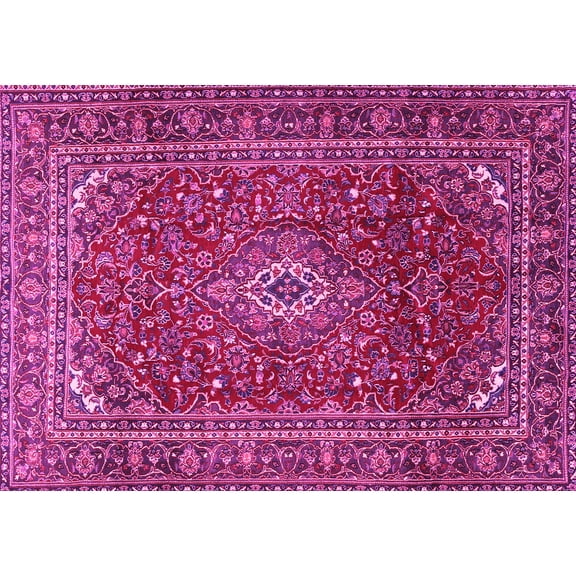 Ahgly Company Indoor Rectangle Persian Pink Traditional Area Rugs, 5' x 7'