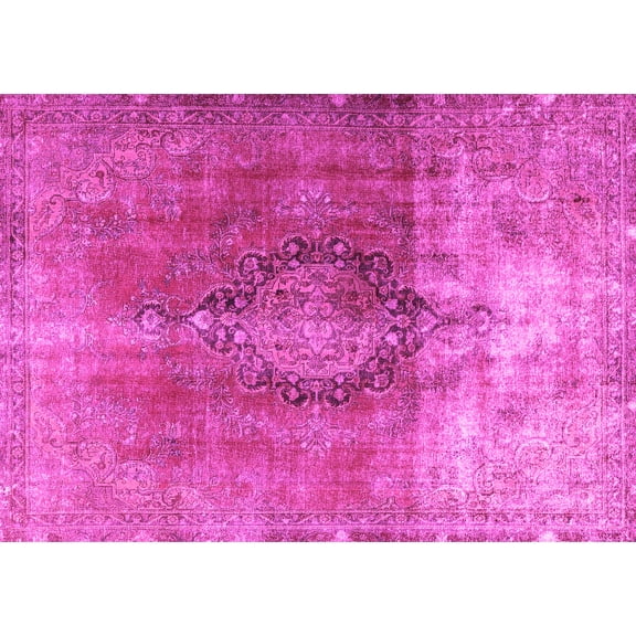 Ahgly Company Indoor Rectangle Persian Pink Traditional Area Rugs, 5' x 7'