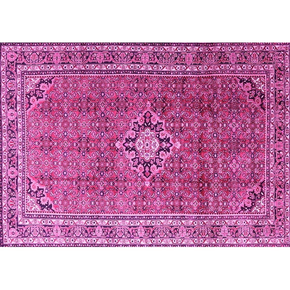 Ahgly Company Indoor Rectangle Persian Pink Traditional Area Rugs, 5' x 8'