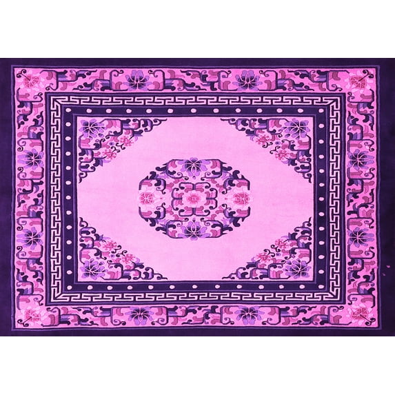 Ahgly Company Indoor Rectangle Persian Pink Traditional Area Rugs, 5' x 8'