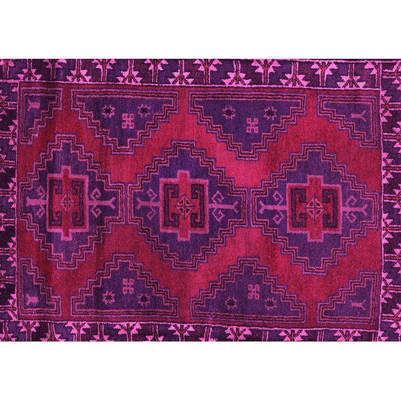 Ahgly Company Indoor Rectangle Persian Pink Traditional Area Rugs, 6' x 9'