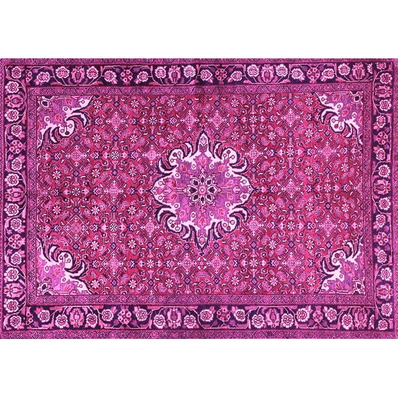 Ahgly Company Indoor Rectangle Persian Pink Traditional Area Rugs, 8' x 10'