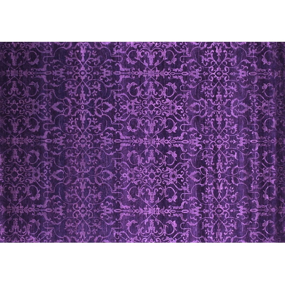 Ahgly Company Indoor Rectangle Persian Purple Bohemian Area Rugs, 4' x 6'