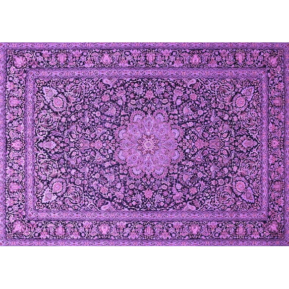 Ahgly Company Indoor Rectangle Persian Purple Traditional Area Rugs, 2' x 3'