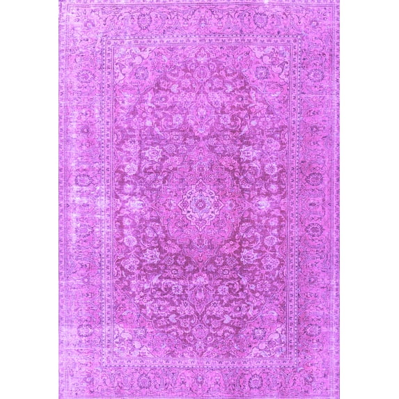 Ahgly Company Indoor Rectangle Persian Purple Traditional Area Rugs, 2' x 3'