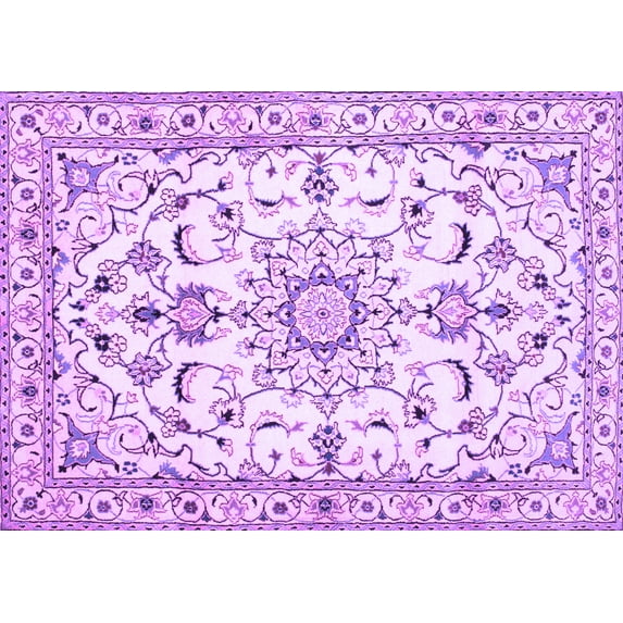 Ahgly Company Indoor Rectangle Persian Purple Traditional Area Rugs, 2' x 4'