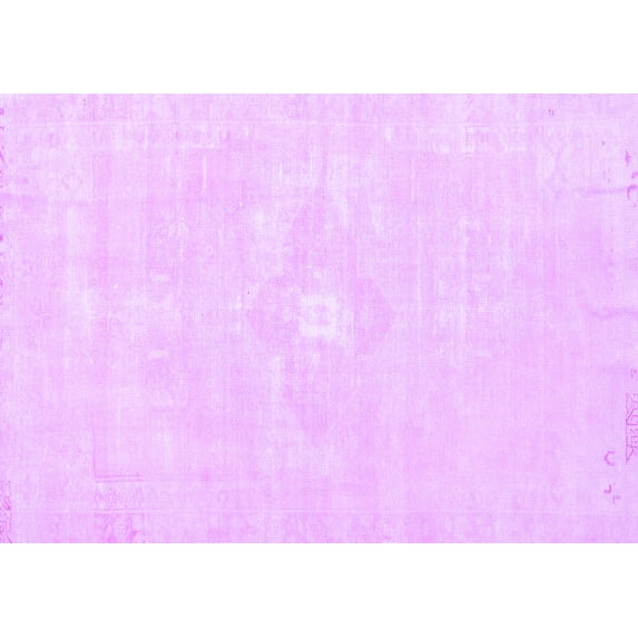 Ahgly Company Indoor Rectangle Persian Purple Traditional Area Rugs, 3' x 5'