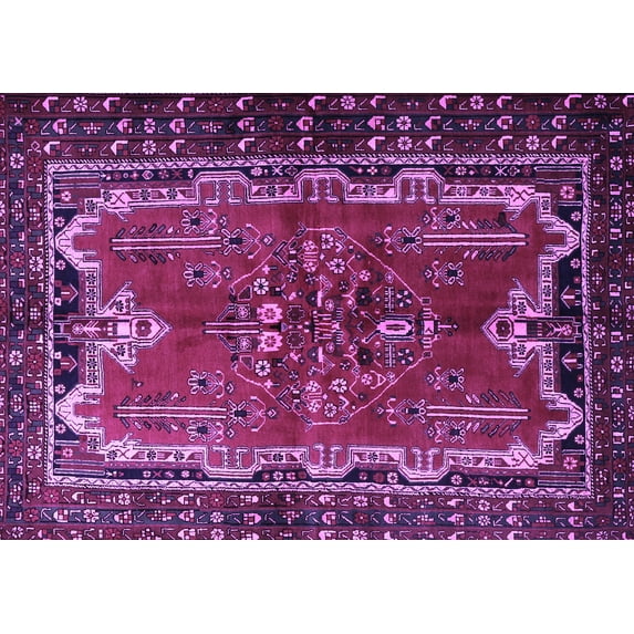 Ahgly Company Indoor Rectangle Persian Purple Traditional Area Rugs, 3' x 5'