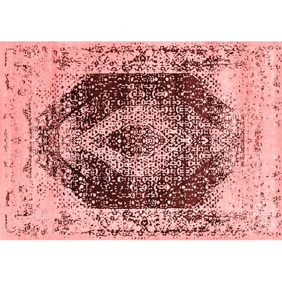 Ahgly Company Indoor Rectangle Persian Red Bohemian Area Rugs, 2' x 3'