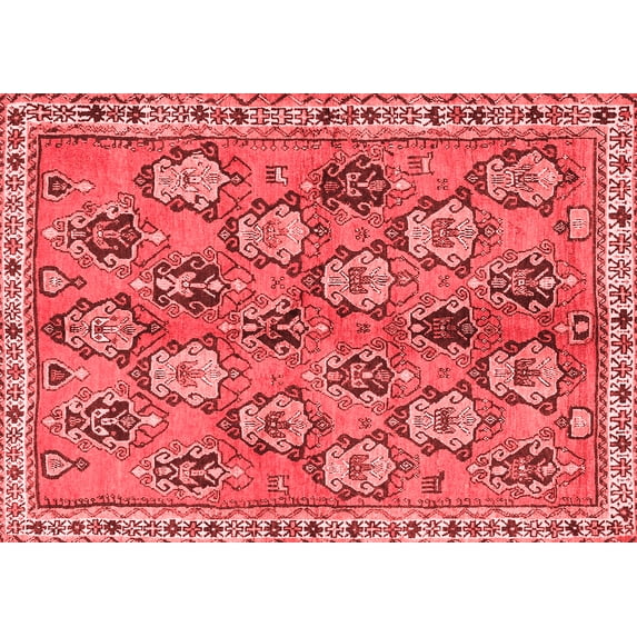 Ahgly Company Indoor Rectangle Persian Red Traditional Area Rugs, 2' x 4'