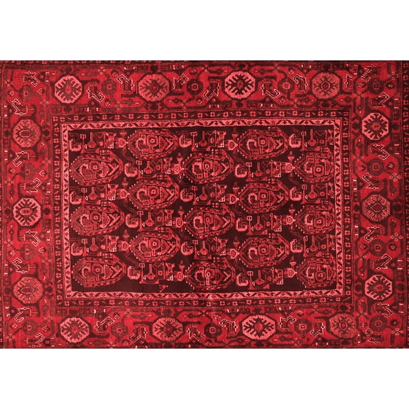 Ahgly Company Indoor Rectangle Persian Red Traditional Area Rugs, 2' x 5'