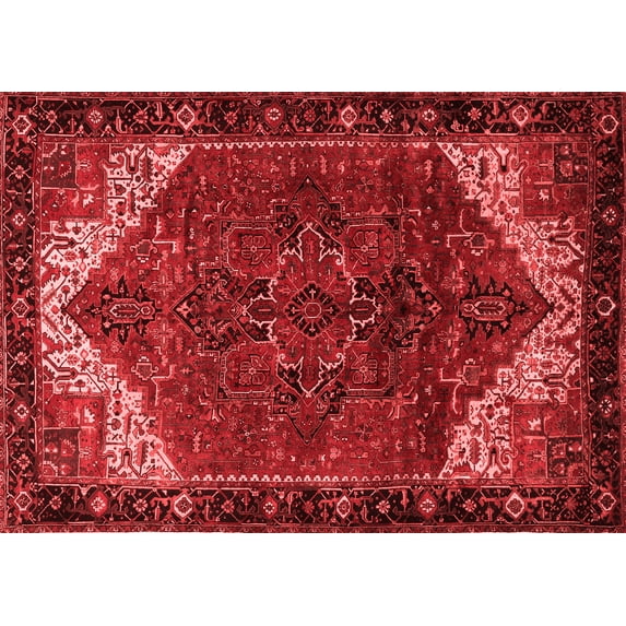 Ahgly Company Indoor Rectangle Persian Red Traditional Area Rugs, 2' x 5'