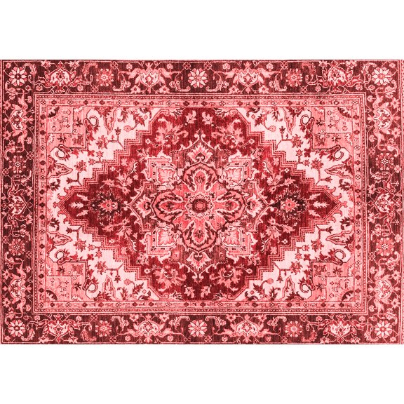 Ahgly Company Indoor Rectangle Persian Red Traditional Area Rugs, 2' x 5'