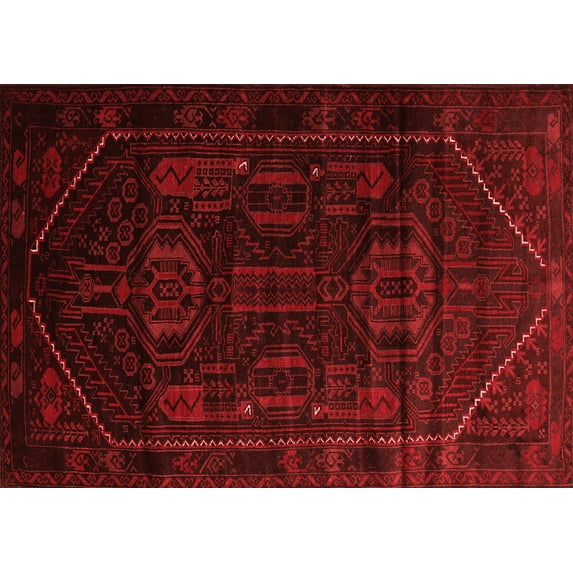 Ahgly Company Indoor Rectangle Persian Red Traditional Area Rugs, 2' x 5'