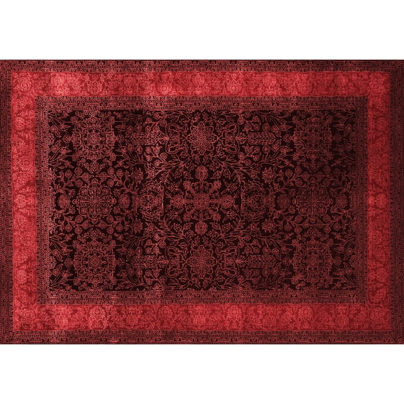 Ahgly Company Indoor Rectangle Persian Red Traditional Area Rugs, 2' x 5'
