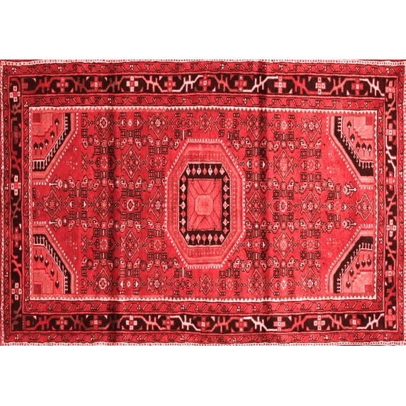 Ahgly Company Indoor Rectangle Persian Red Traditional Area Rugs, 4' x 6'