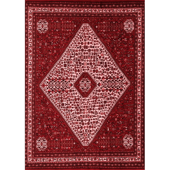 Ahgly Company Indoor Rectangle Persian Red Traditional Area Rugs, 5' x 7'